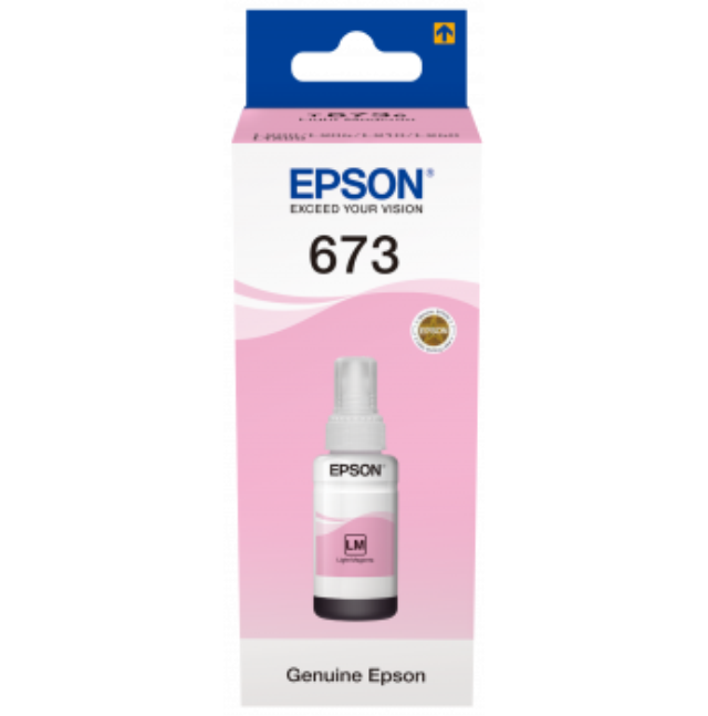 Тонер Epson T673 Светло-Пурпурный