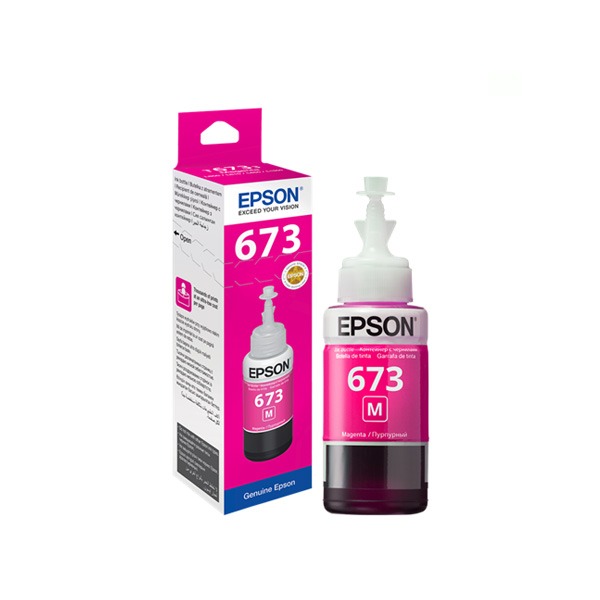Тонер Epson T673 пурпурный