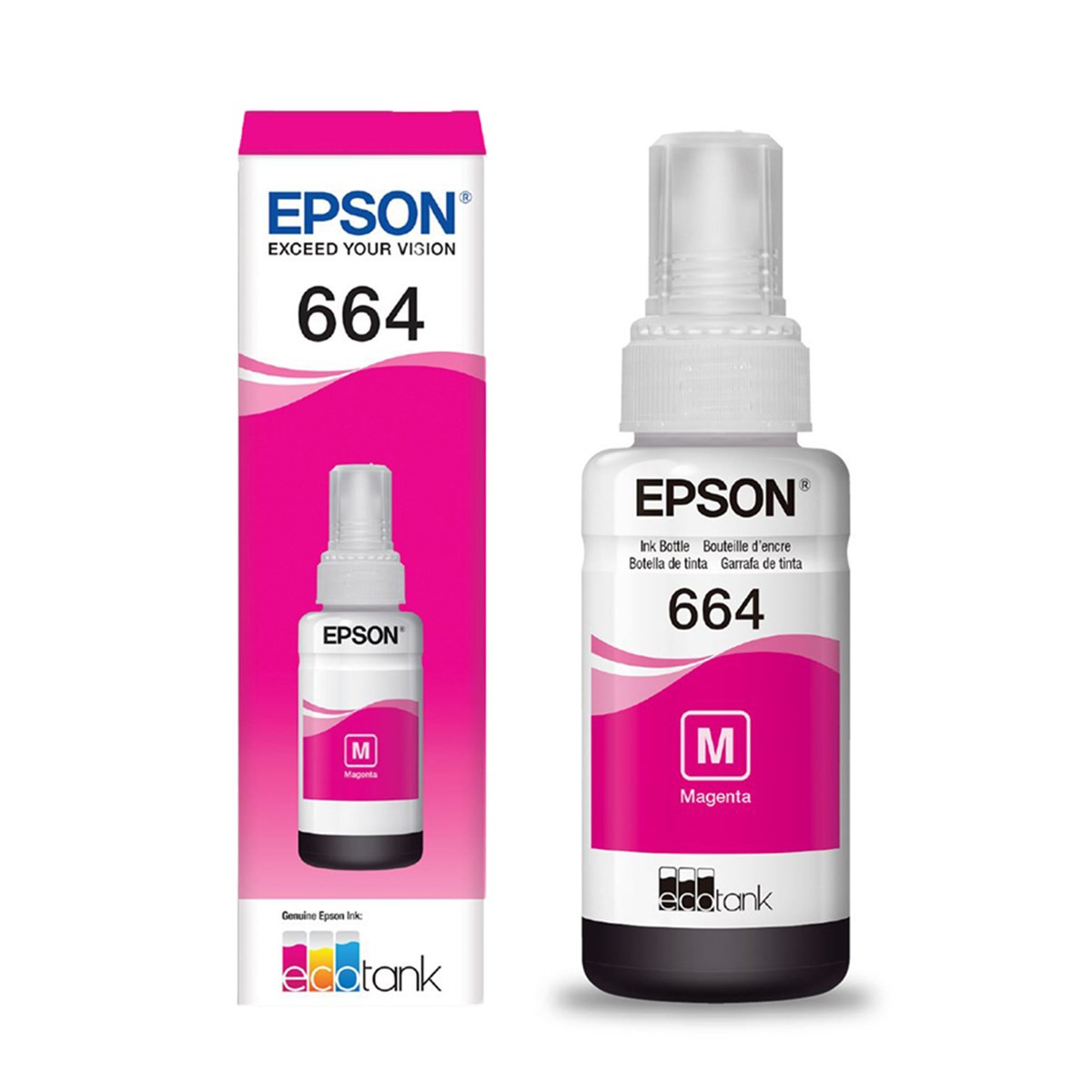 Тонер Epson T664 пурпурный