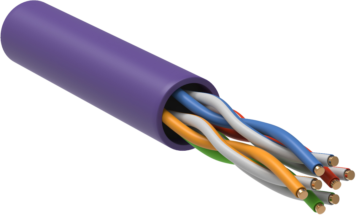 Кабель UTP Кабель ITK cat5 LC1-C5E04-126 Фиолетовый