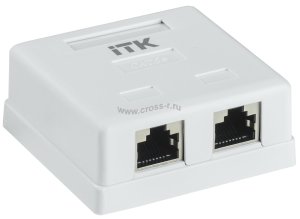 Розетка ИТК 2 порта CS2-1C6U-22
