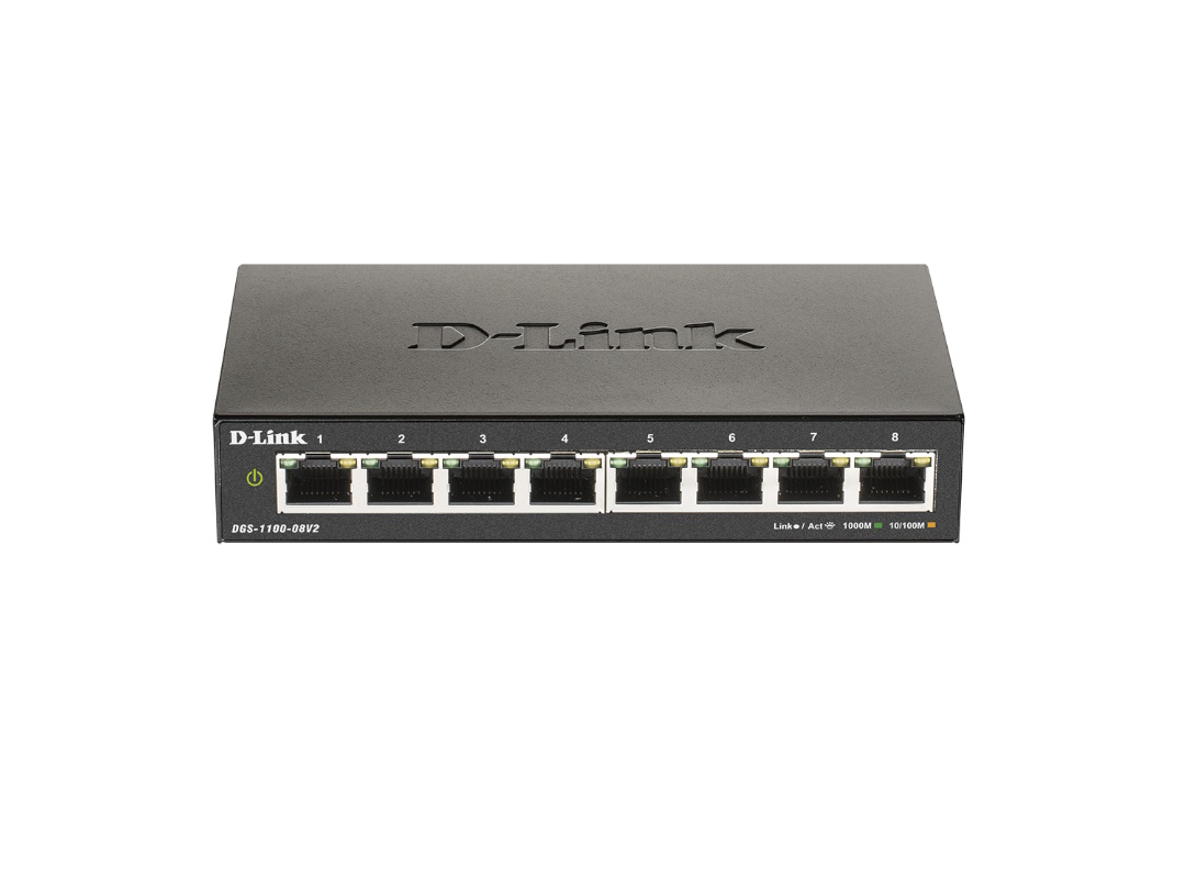Коммутатор D-Link DGS-1100-08V2/A1A 8G