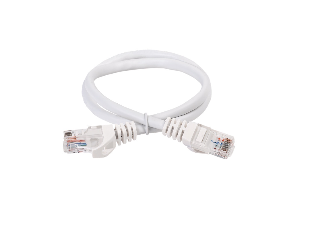 Сетевой кабель с клеммой ITK 1м PC08-C5EU-1M Белый