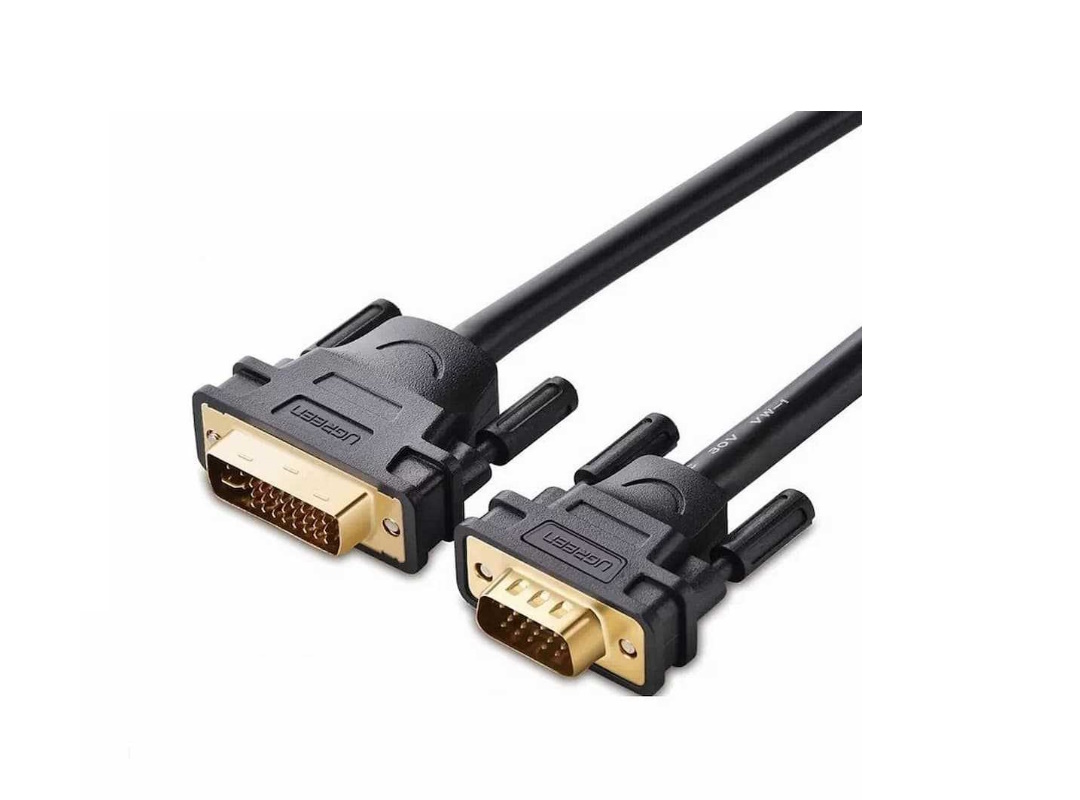 Кабель UGREEN DV102 11617 DVI to VGA 1,5 м (черный)