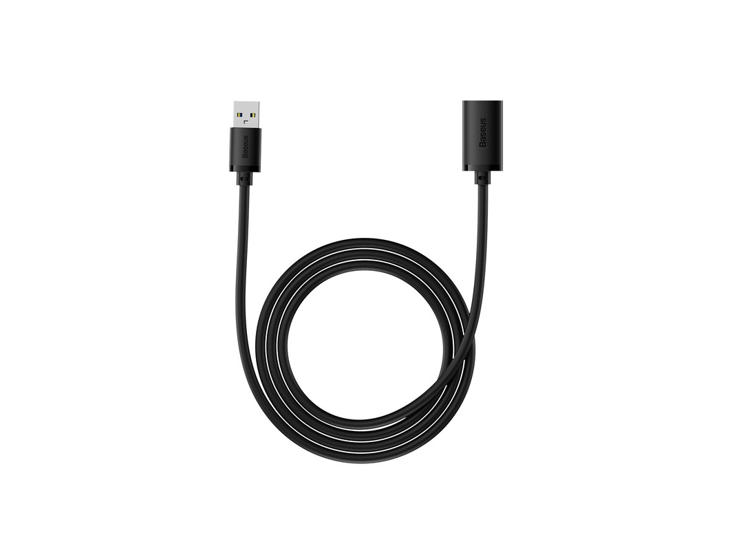Конвертер Baseus AirJoy Series USB2.0 Extension 1,5 м, кластер, черный (B00631101111-00)