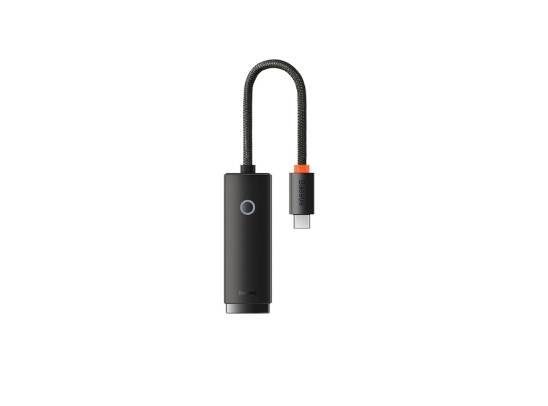 Адаптер Baseus Lite Series Ethernet Type-C — RJ45, черный (WKQX000301)