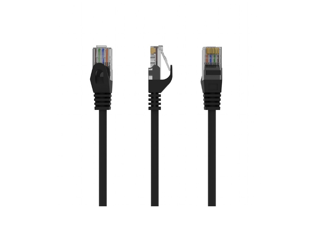 Сетевой кабель с терминалом Gembird Cate6 UTP 3м PP6U-3M/BK Черный