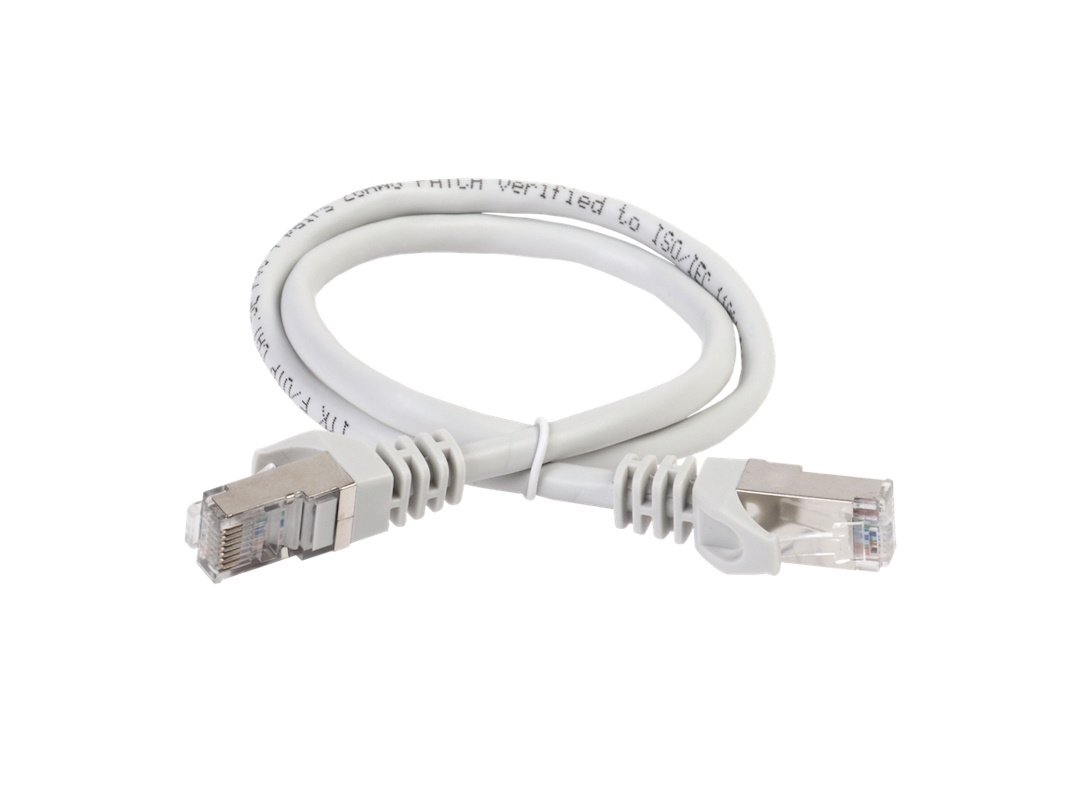 Сетевой кабель с клеммой ITK 1,5м PC01-C5EF-1M5 Серый