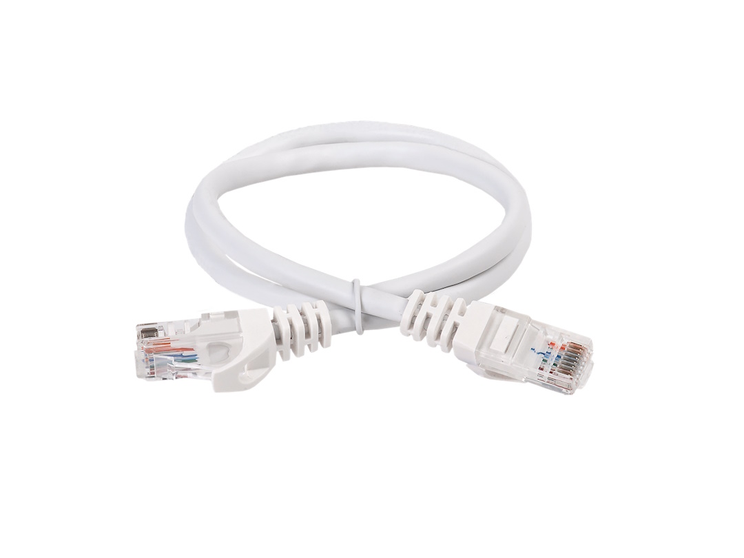 Сетевой кабель с клеммой ITK 0,5м PC08-C5EU-05M Белый