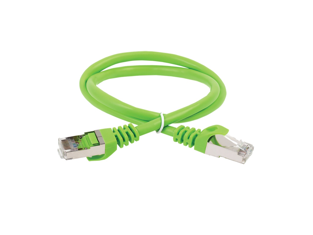 Сетевой кабель с клеммой ITK 1м PC02-C5EU-1M Зеленый