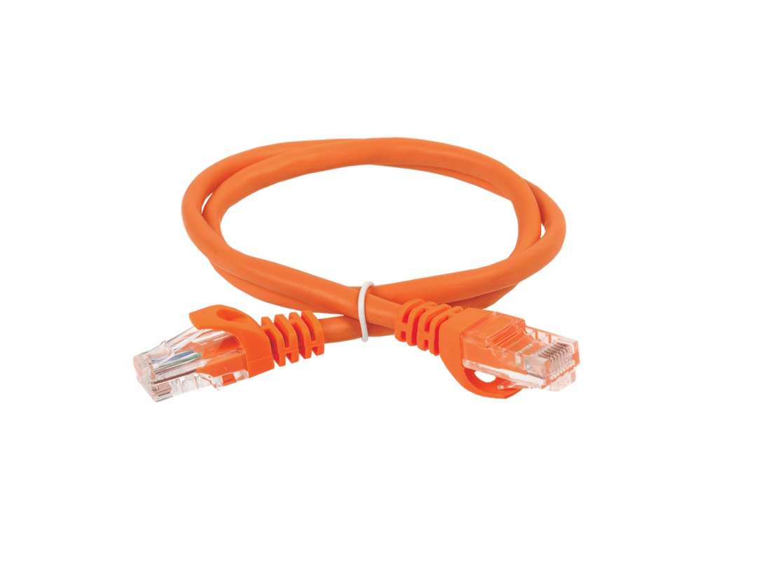 Сетевой кабель с клеммой ITK 1м PC07-C5EU-1M Оранжевый