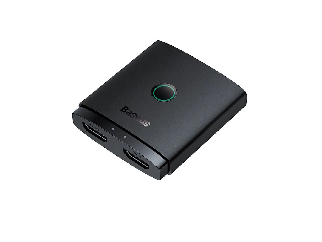 Разветвитель Baseus AirJoy Series 2-в-1, двунаправленный HDMI-кластер, черный B01331105111-00