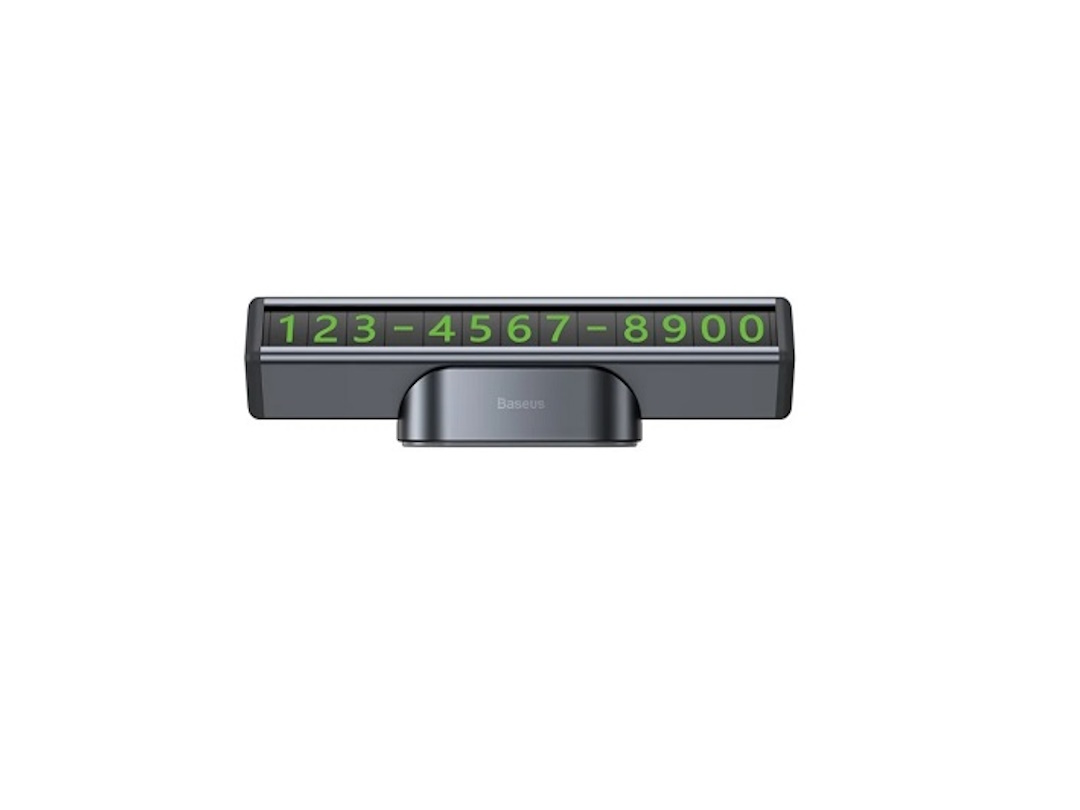 Табличка с номером телефона Baseus Plate Black CNFT000001