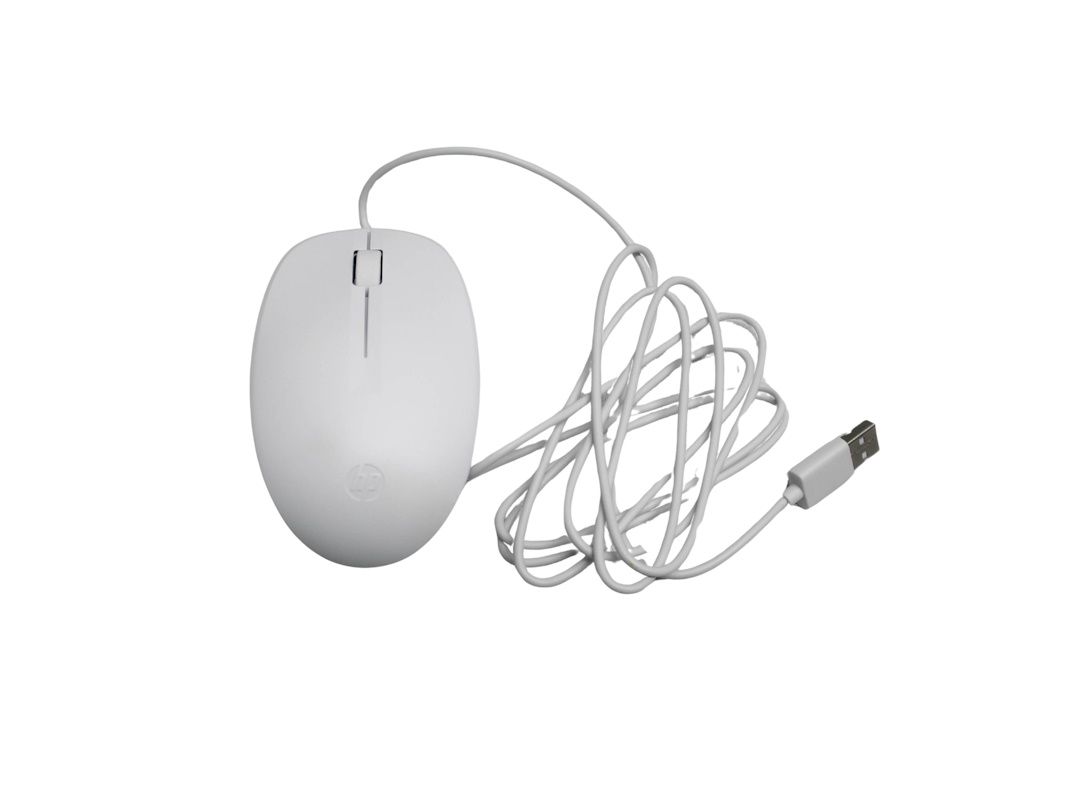 Мышь HP 125 White WIRED NP