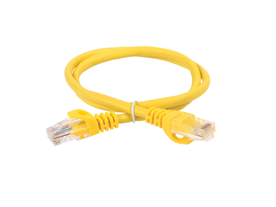 Сетевой кабель с клеммой ITK 2м PC05-C5EU-2M Желтый
