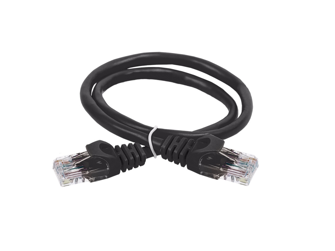 Сетевой кабель с клеммой ITK 2м PC09-C5EU-2M Черный