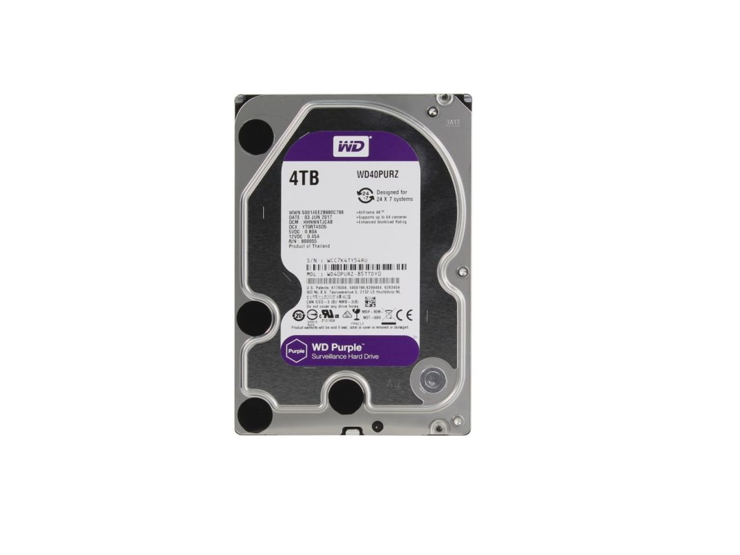 Жесткий диск 4 ТБ WD Purple WD44PURZ